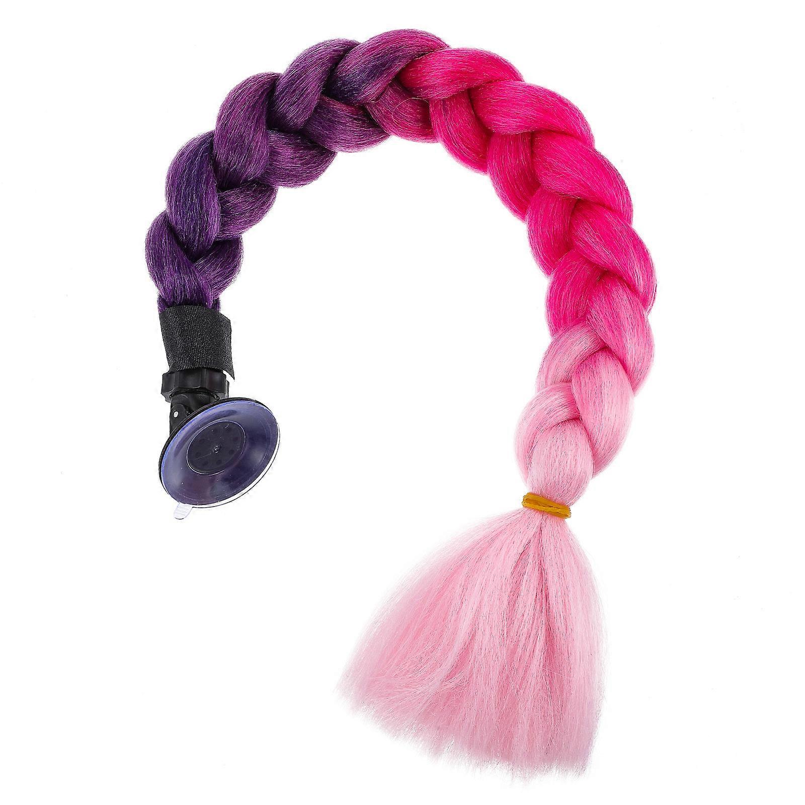 Braid Wig Ponytail for Decoration 2Pcs with Suction Cup