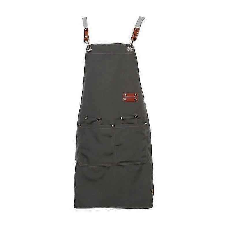 Fashon Unisex Canvas Waterproof Cooking Aprons Multi-propose Chef Flower Store Supermarket Apron