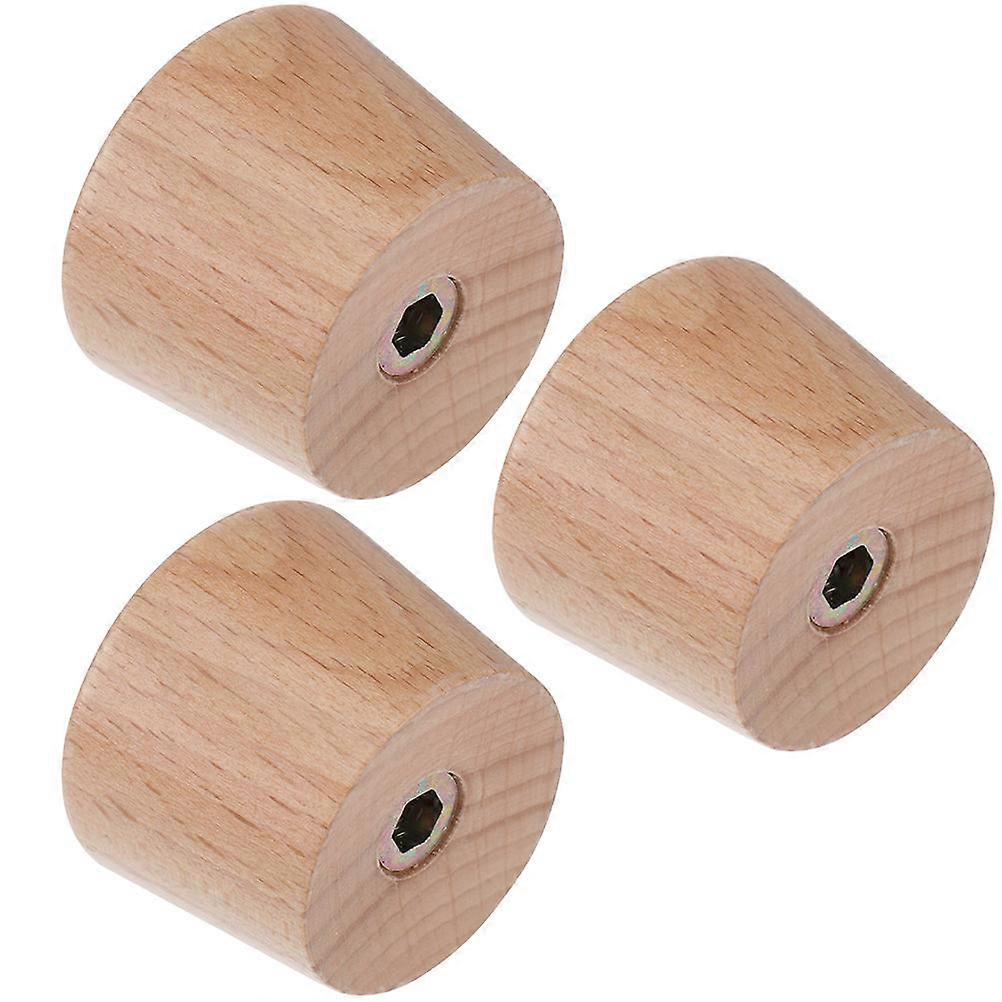 Universal Pot Lid Handles Wooden Lid Knobs 9Pcs For Kitchen Use Classic Shape Insulation Functionality