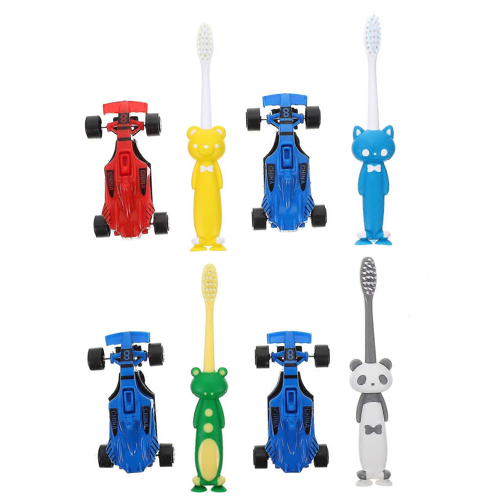 Cartoon Teeth Brush Kids Manual Toothbrush for Comfortable Brushing 4Sets