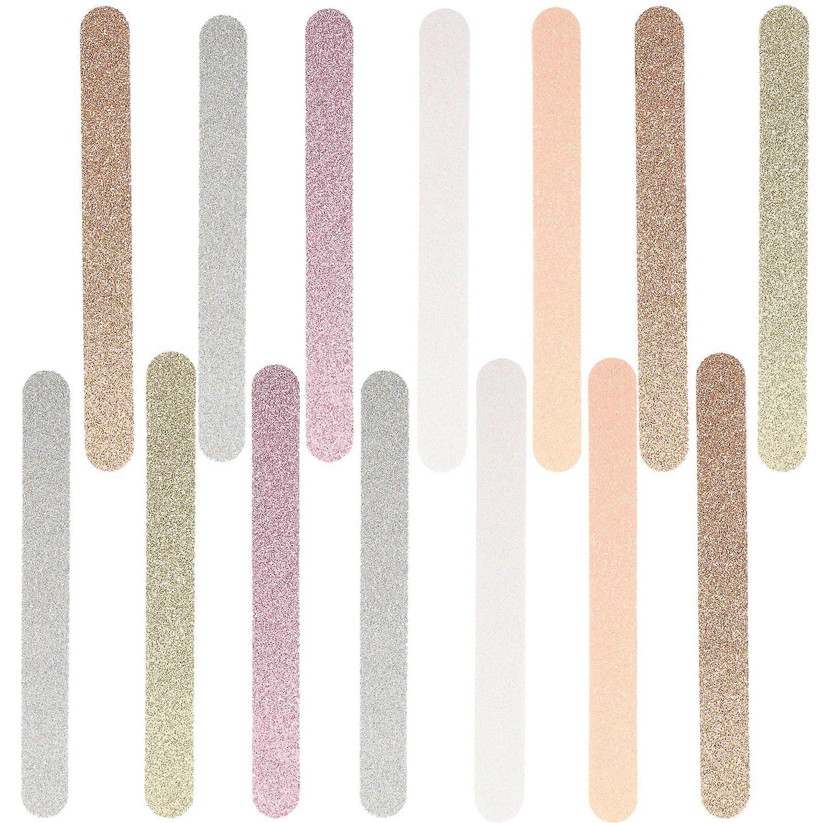 EVA Manicure File Nail Buffer Strip Double-Sided Sponge Nail Pedicure Tool Removing Fingernail 30Pcs
