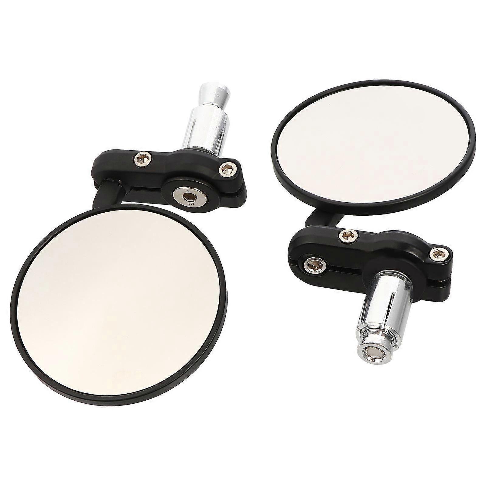 Round Rearview Mirrors Motorcycle Rearview Mirror for Safety 3Pairs