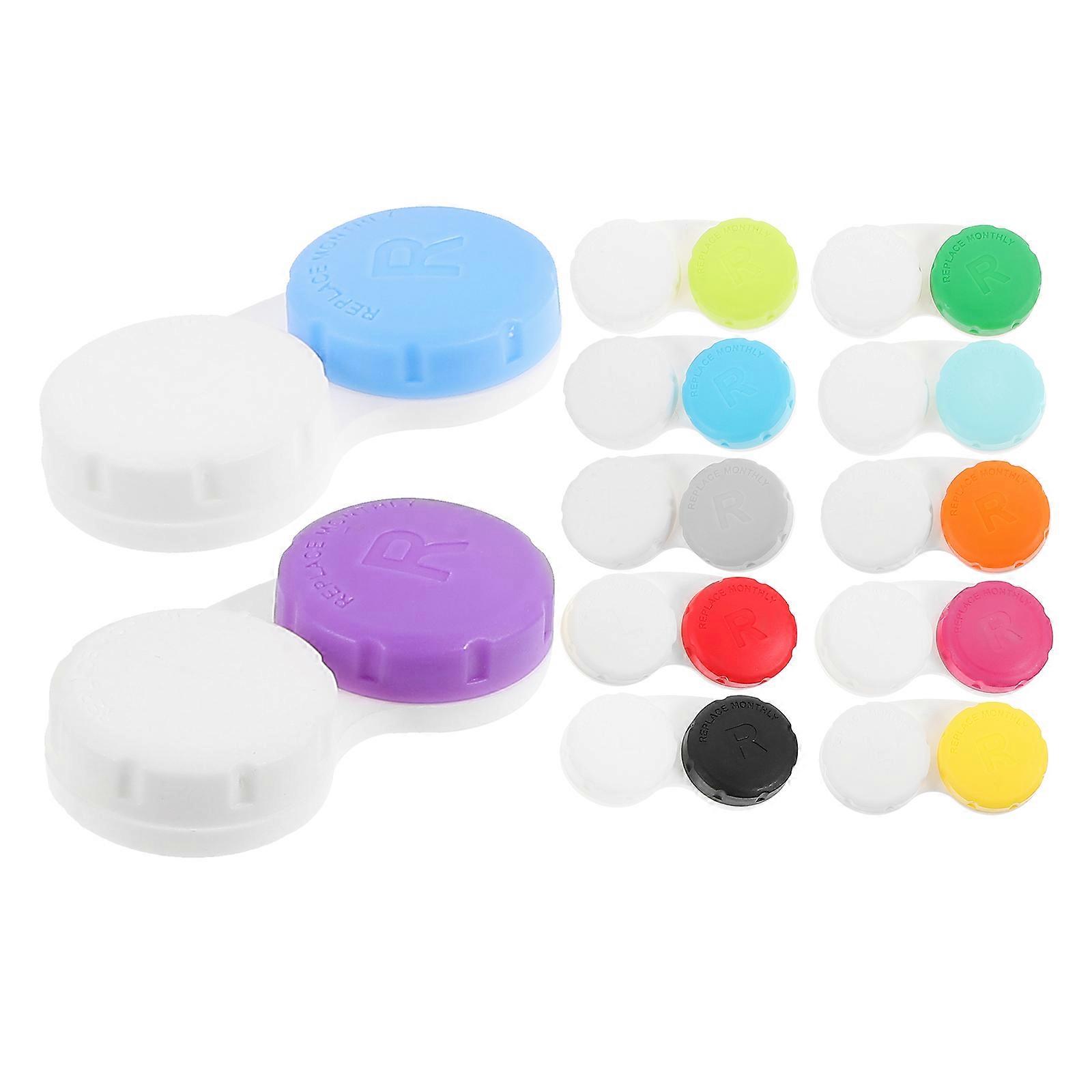 Contacts Lens Organizer Plastic Leakproof Container for Storage Use 48Pcs