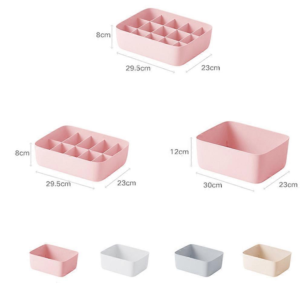 Stackable Plastic Storage Basket For Closet Tidying Pink 30X23X12Cm 1Pcs