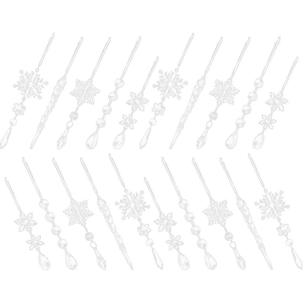 Christmas Hanging Snowflake Decoration Props for 80Pcs