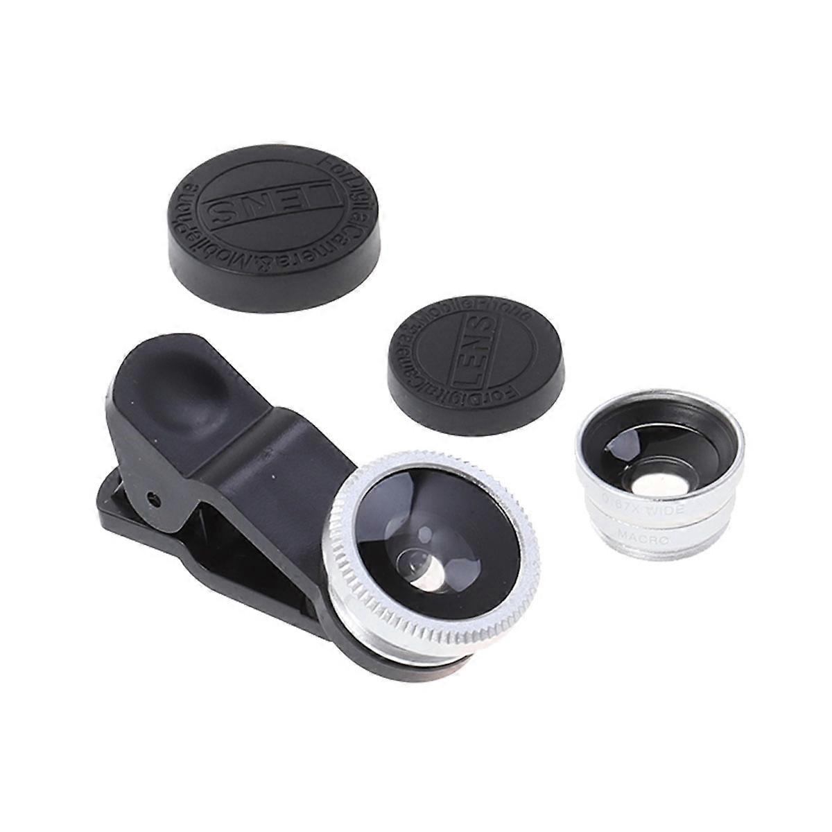 Smartphone Camera Lens 3Pcs Pack for Photography Universal Portable Clip-on
