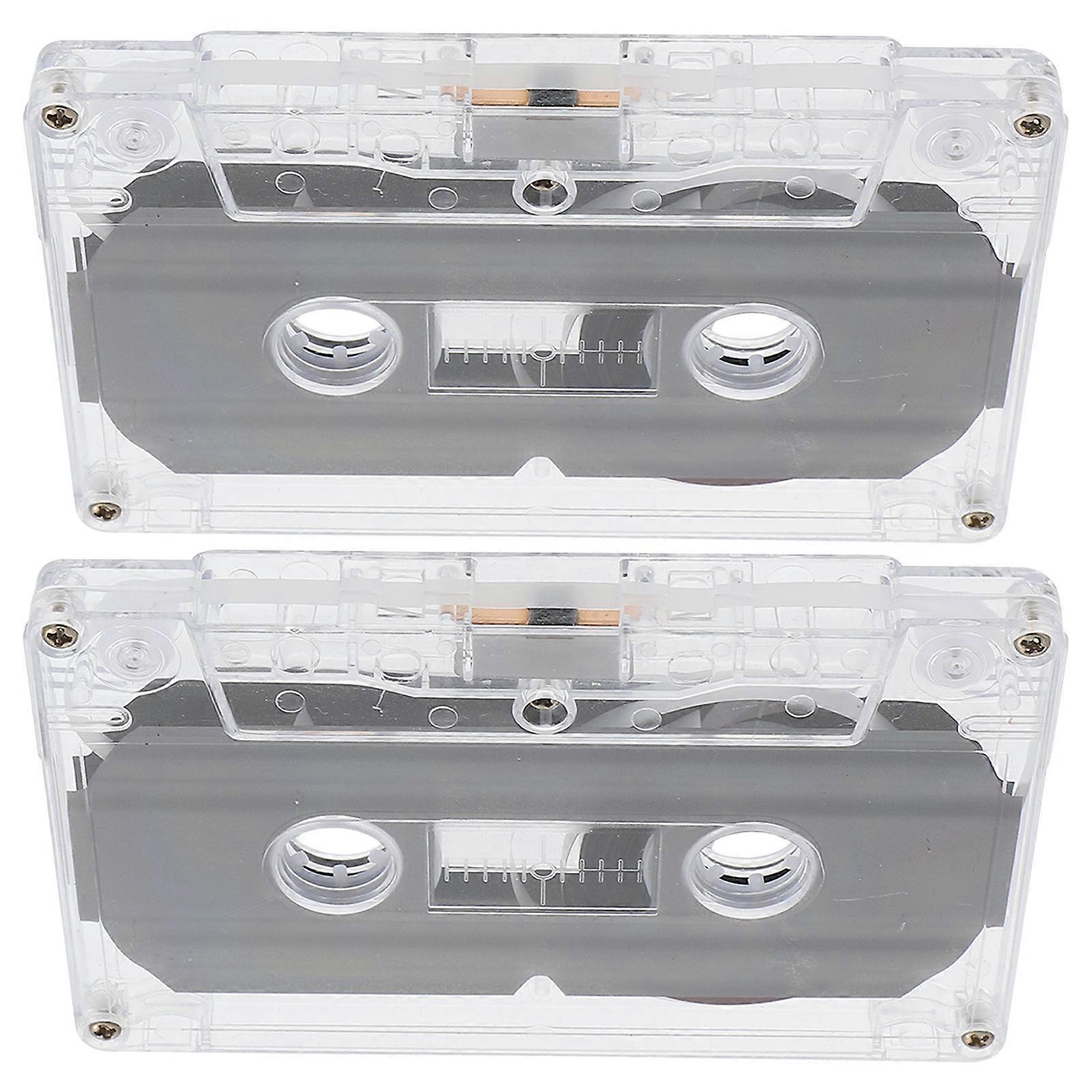 Recording Cassette Tape 30 Min For Teaching Materials Audio Devices Transparent Vintage Style 10 Pcs
