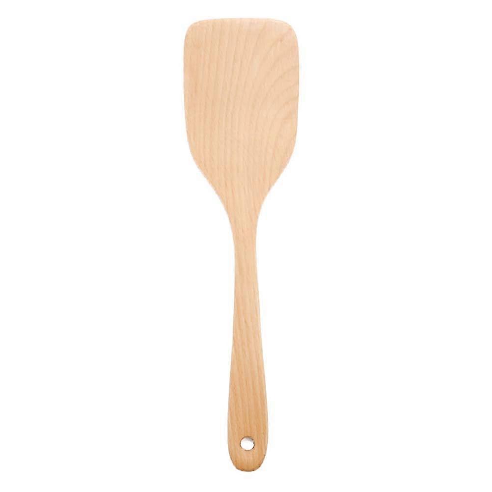 Beechwood Utensil Wooden Spatula for Kitchen Use 2Pcs Flat Set