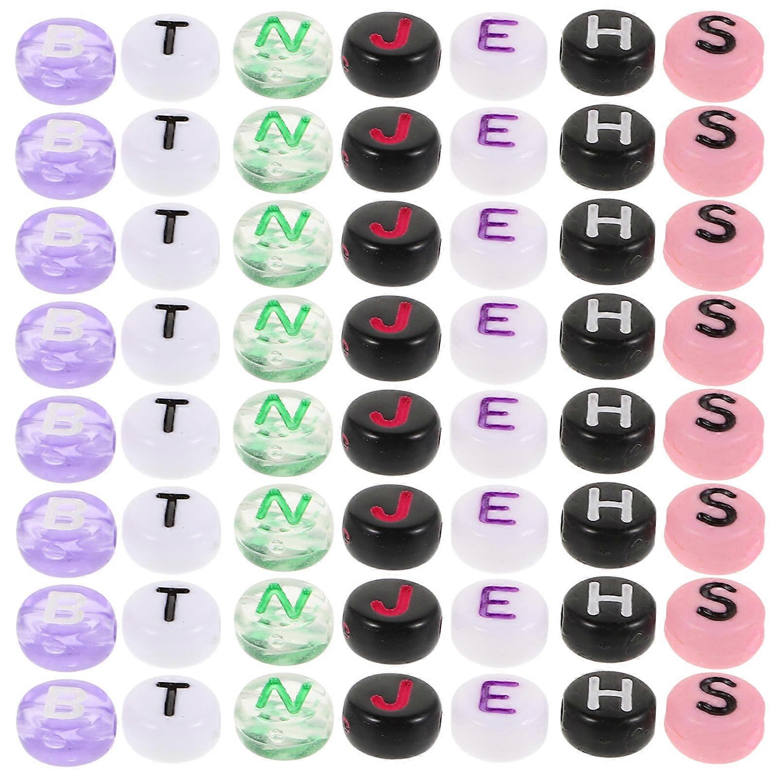 Alphabet Letter Beads Acrylic Round Letter Beads for Bracelet Making 3500Pcs