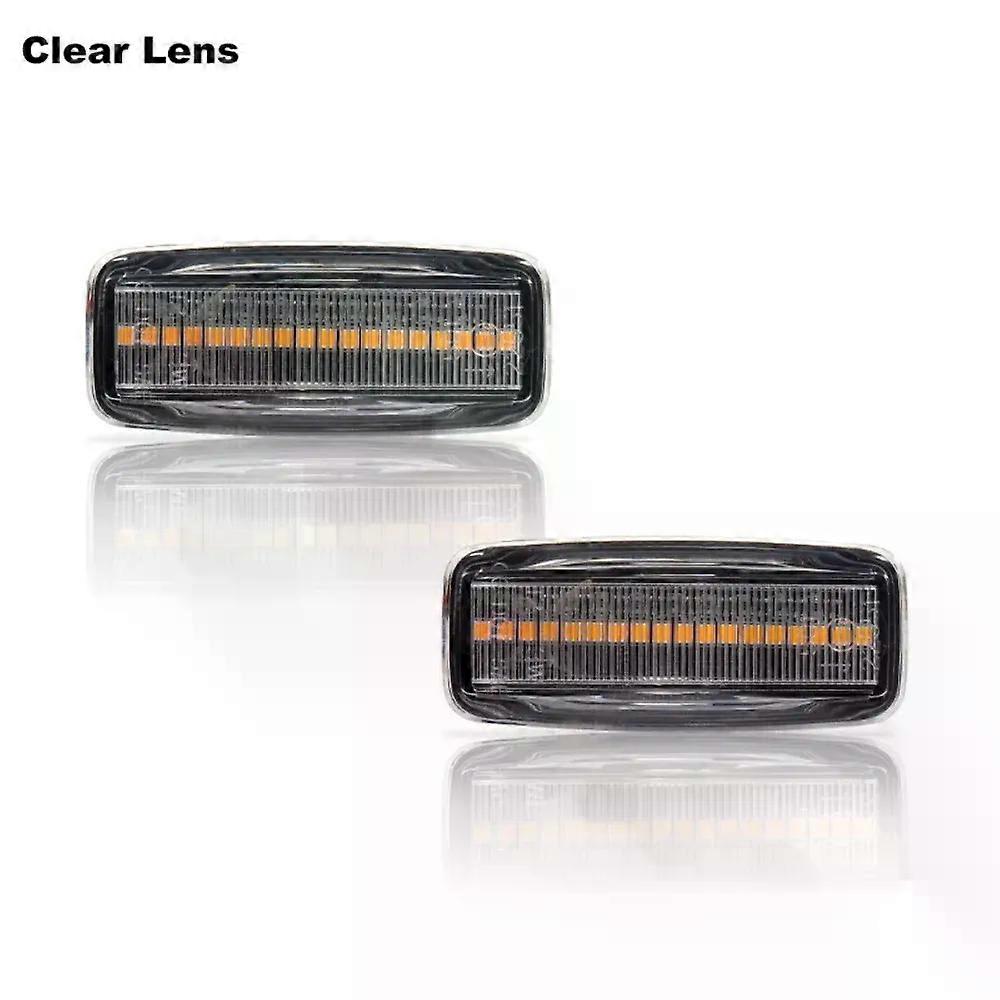 Apply Sequential Amber LED Car Front Bumper Side Marker Turn Signal Lights For Infiniti M35 M45 FX35 FX45 QX60 Fender Flare Lamp 12V