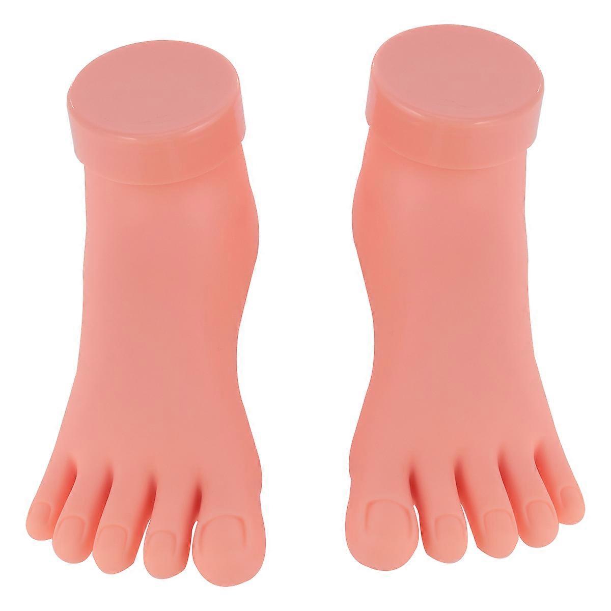 Manicure Tools Foot Model for Nail Art Practice 6Pcs Training Kit