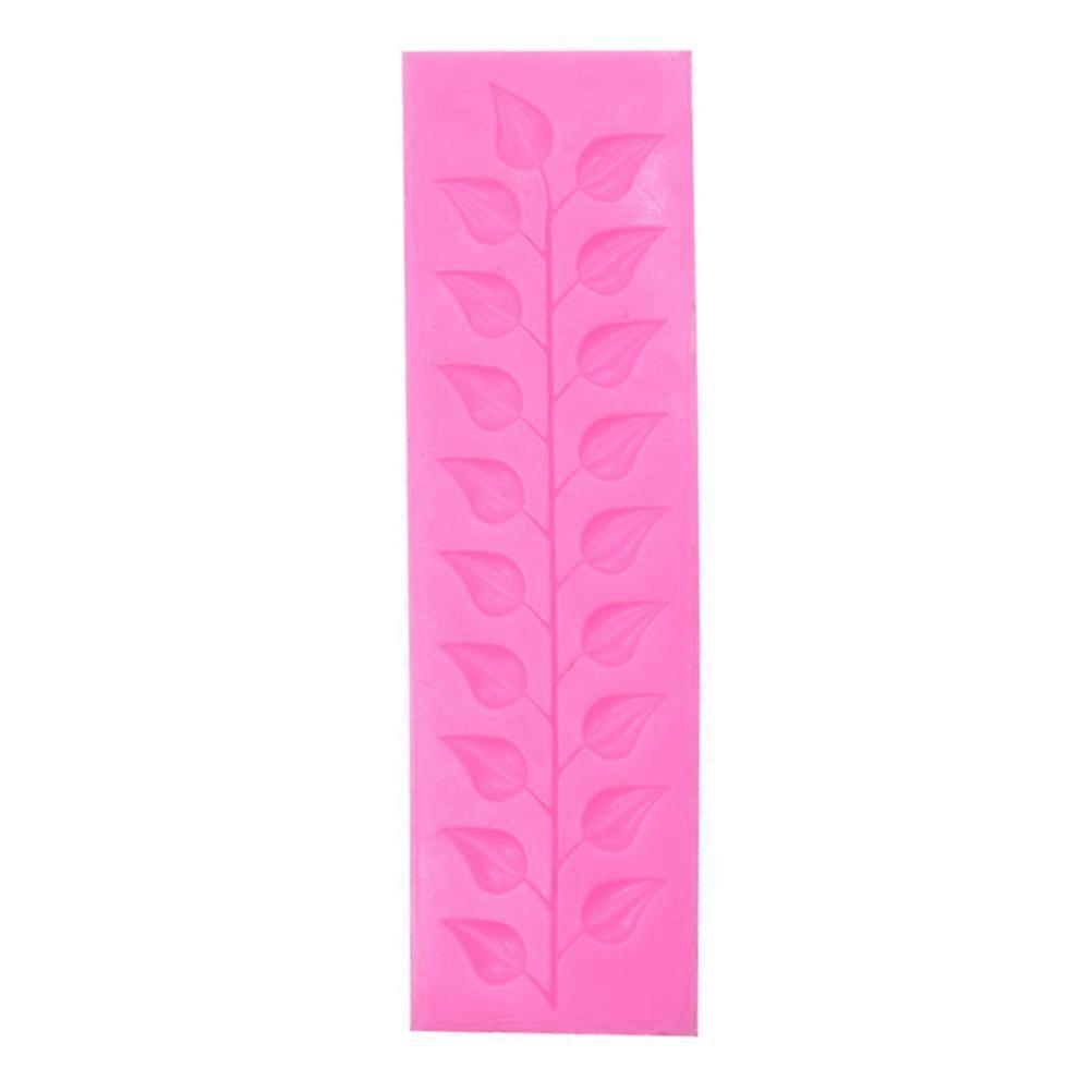 Fondant Tree Leaf Silicone Molds For DIY Projects Crafted For Parties 16.5 X 5 X 0.5 Cm Tasteless 1Set