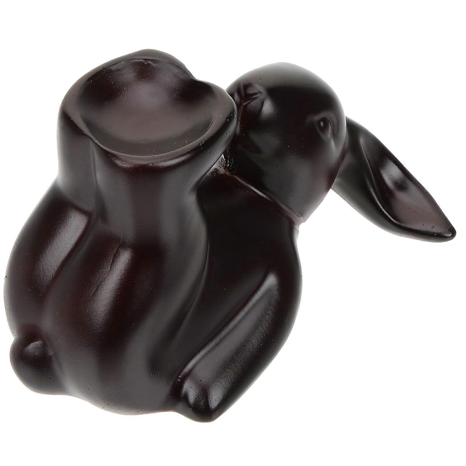 Table Crystal Ball Base Resin Rabbit Statue for Display 3Pcs Set