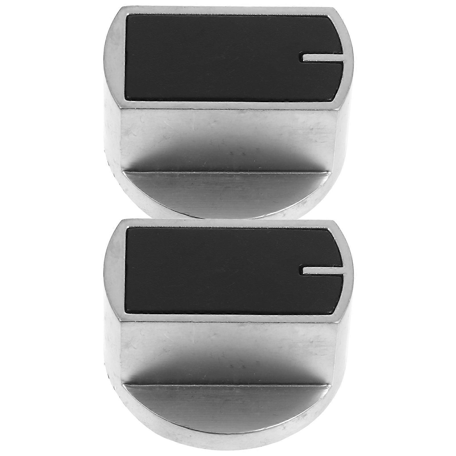 Stoves Cooker Knobs Universal Gas Stove Zinc Alloy Control Knobs For Oven Cooktop Replacement Kitchen Use Black 2Pcs