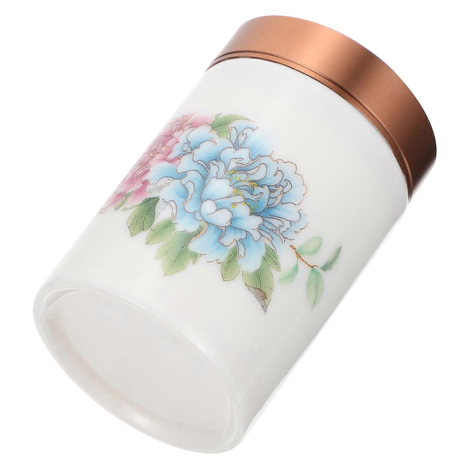 Airtight Ceramic Tea Container for Home Use 2Pcs Tea Leaf Storage