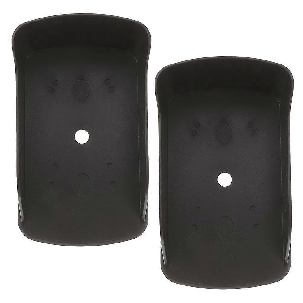 Doorbell Protective Cover Plastic for Fingerprint Devices Black with Dustproof Function 2Pcs