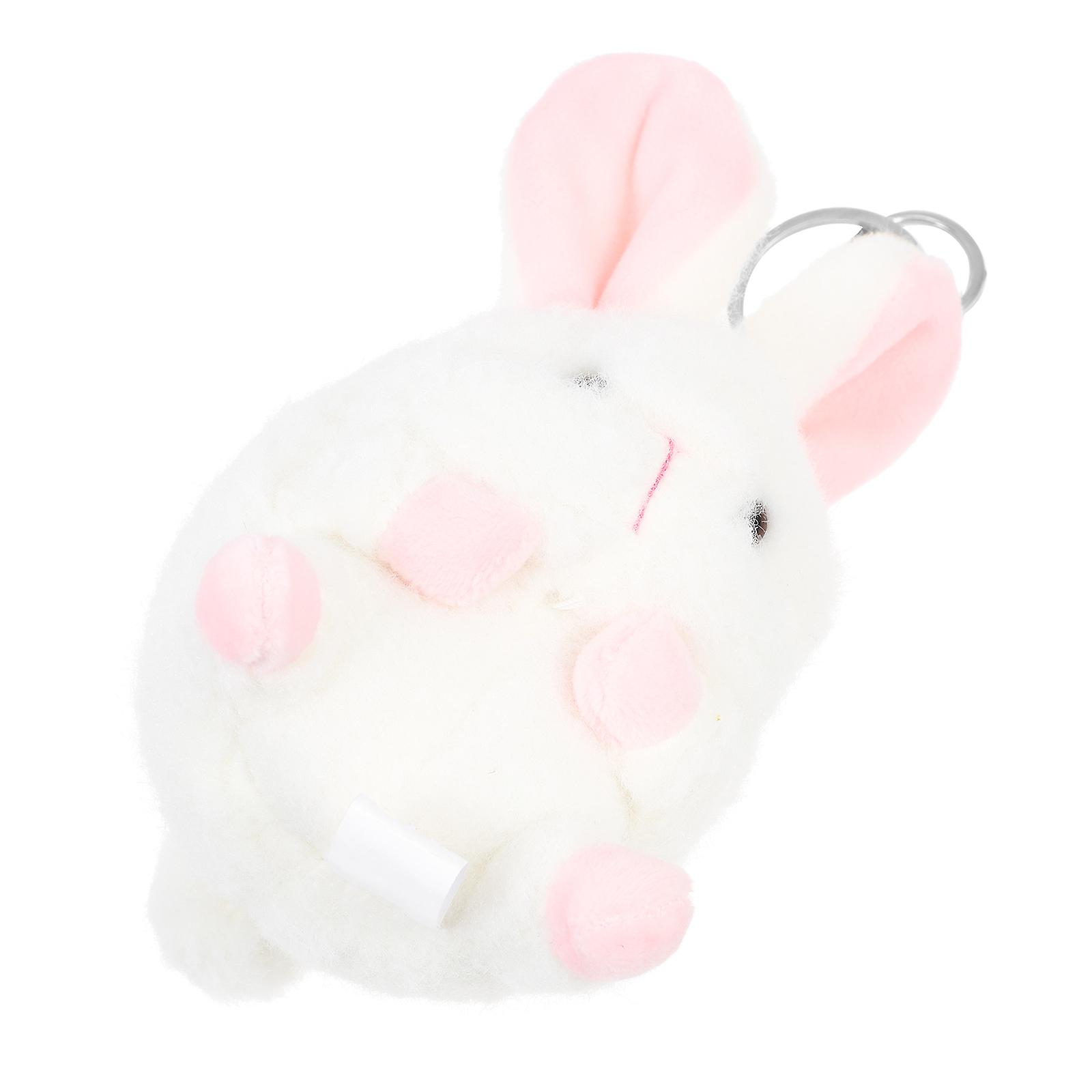 Bunny Plush Key Chains 2Pcs Cute Rabbit Pendants For All Ages Perfect For Employee Welfare Events
