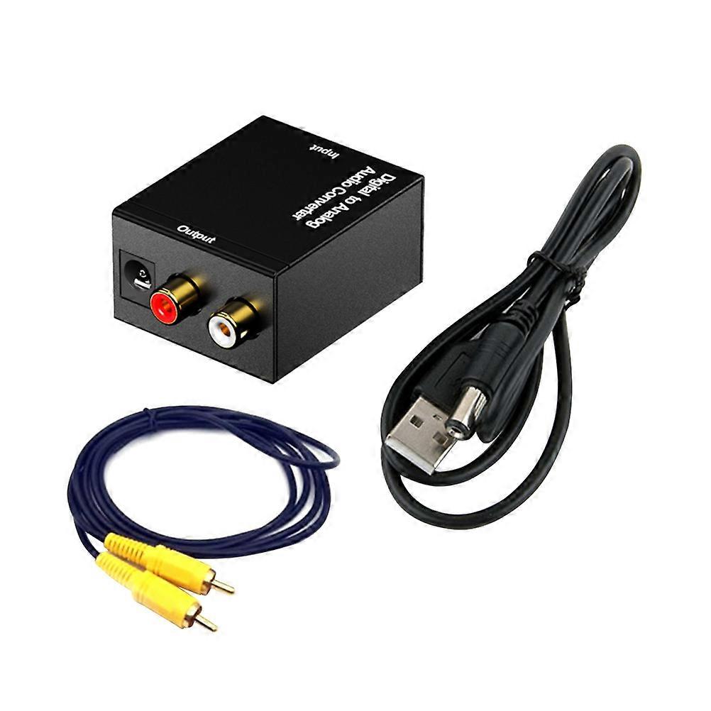 Audio Converter Audio Switch Box for Converting Black