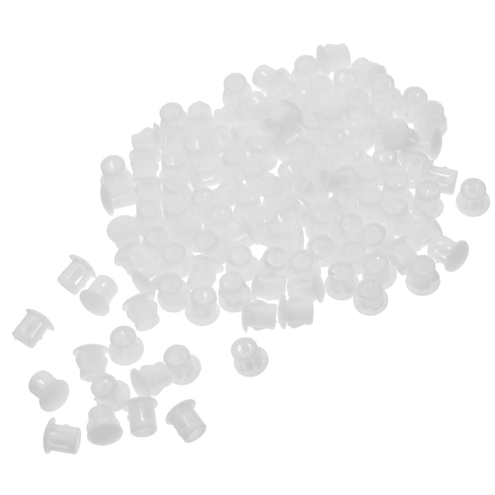 White Plastic Pegboard Hook Locks for Storage Use 500Pcs Hole Plugs