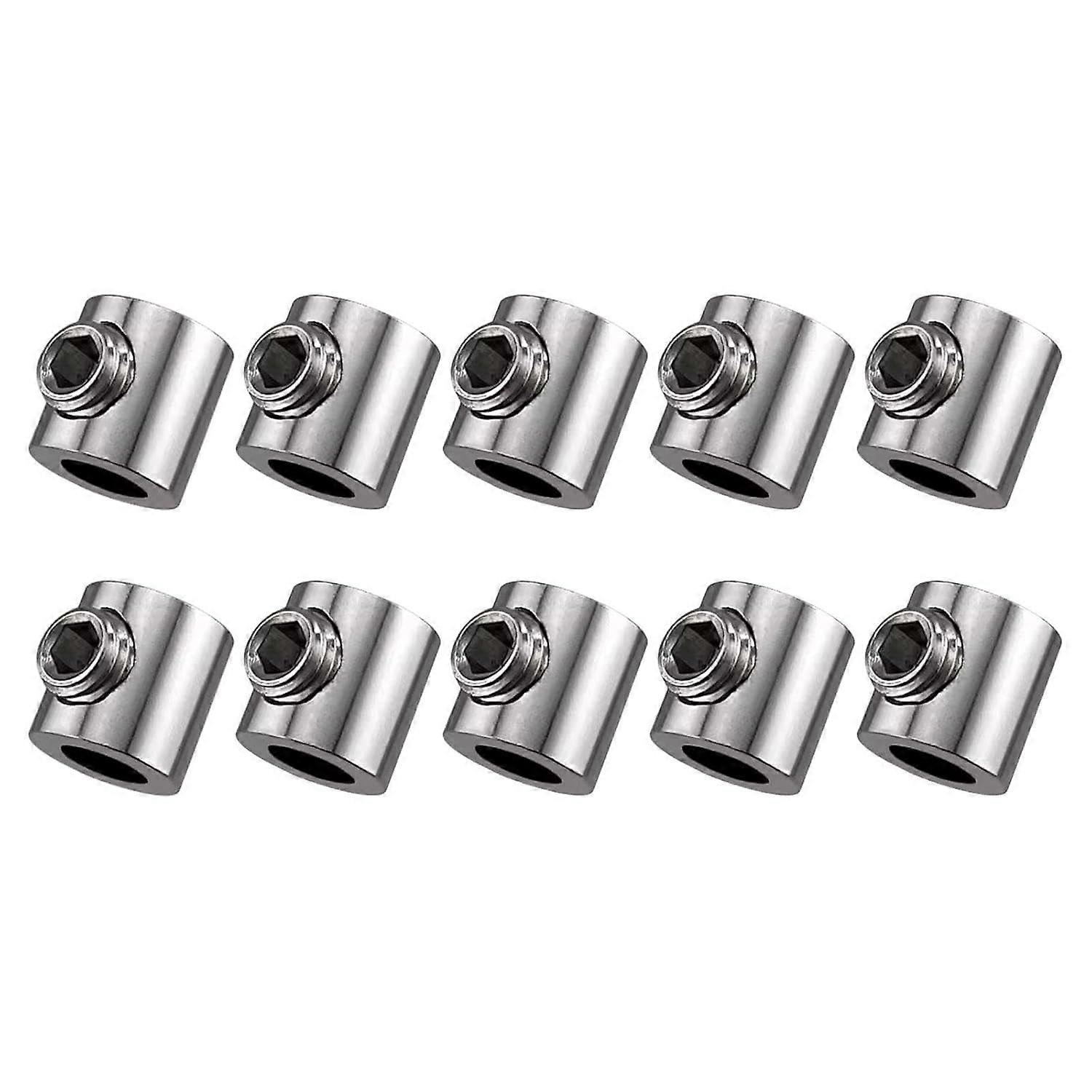 10 Pack Cable Clips, Single Hole Stainless Steel Cable Clips