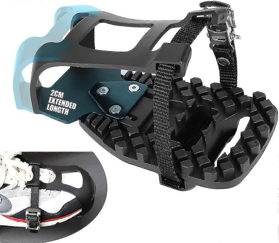 适用于Peloton自行车和Peloton Bike+踏板的Minglan脚趾笼适配器，脚趾夹笼