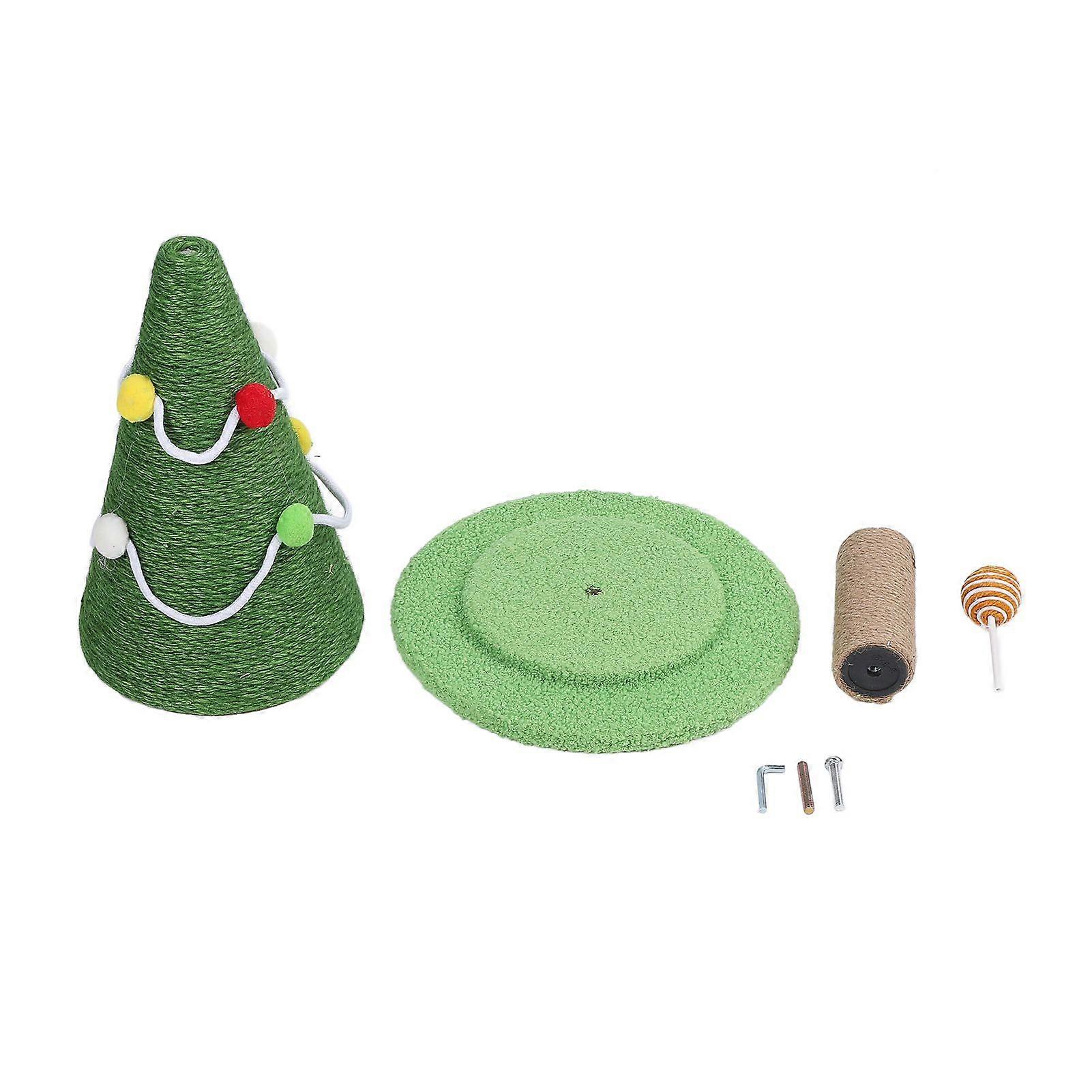 Cat Scratching Post Xmas Tree Style Sisal Protect Furniture Stable Structure Cat Tree Scratch Post for Home Indoor Medium: 30 X 47cm / 11.8 X 18.5in