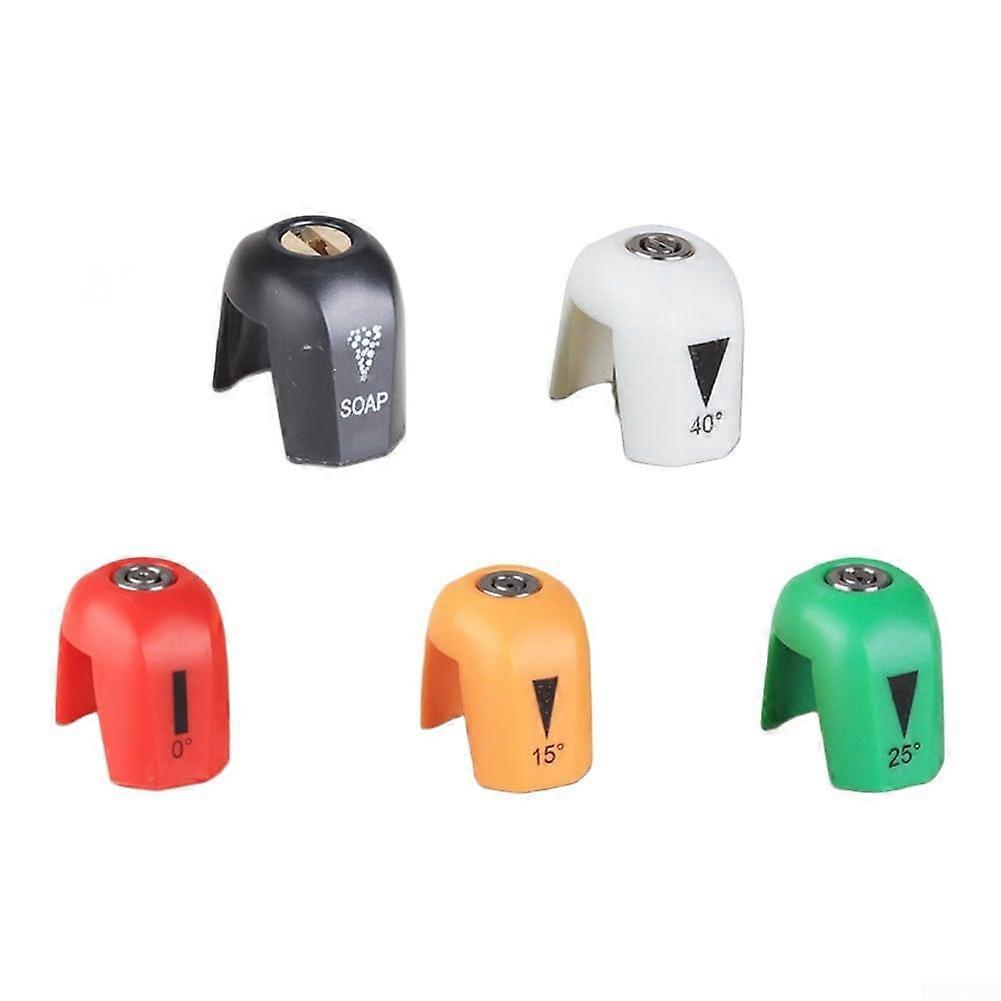 Pressure Washer Nozzle Tips 5Piece Set Versatile Spray Patterns For Easy Cleaning