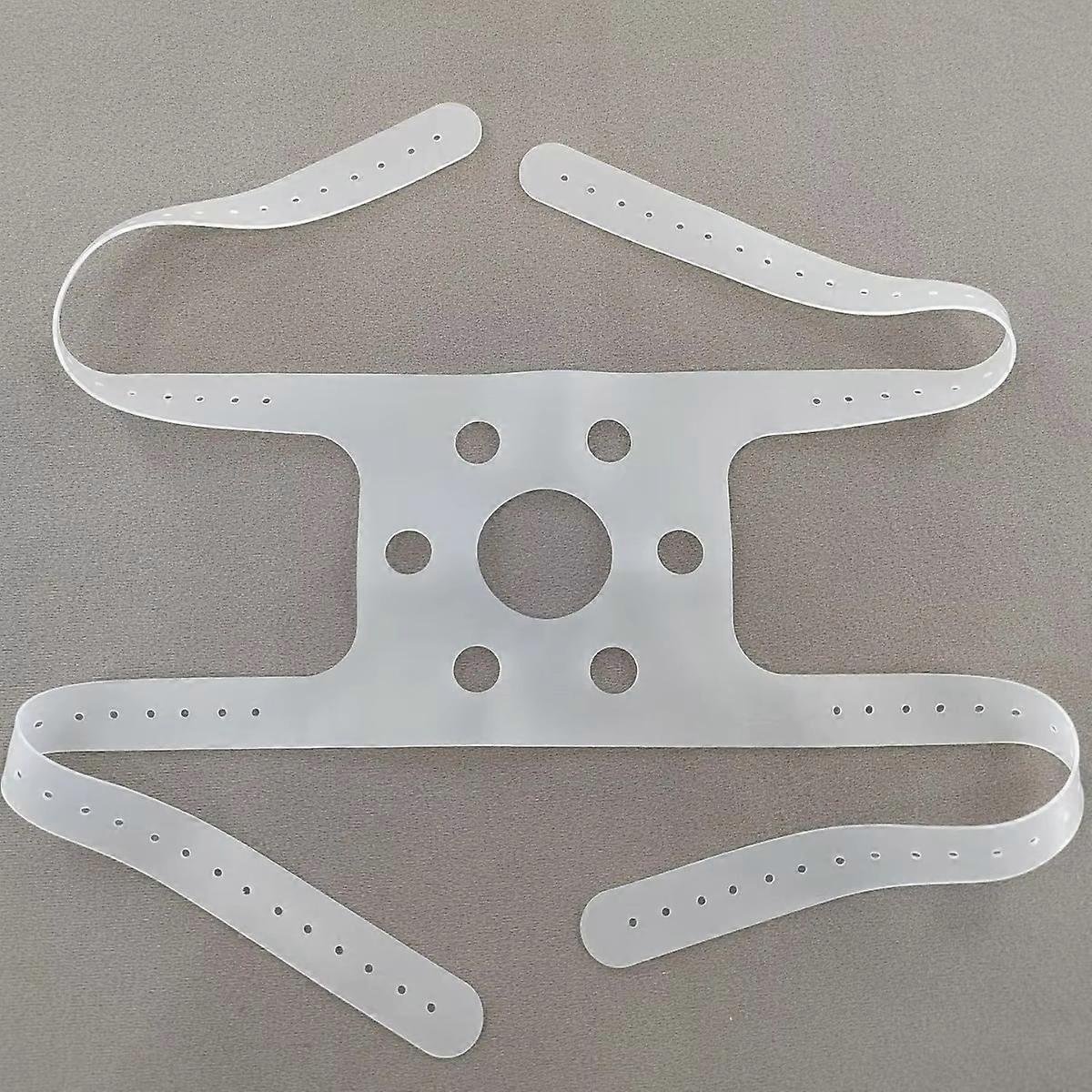 CPAP Respirator Mask Headband Silicone Four-head Strap Adjustable Elastic Simple Respirator Accessories