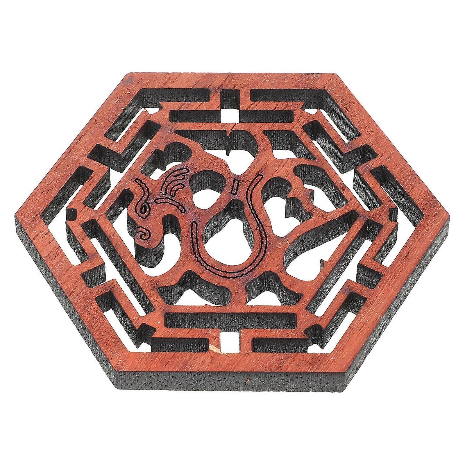 Erhu Sound Windows Wooden Accessories for Replacement 5Pcs Dragon Pattern