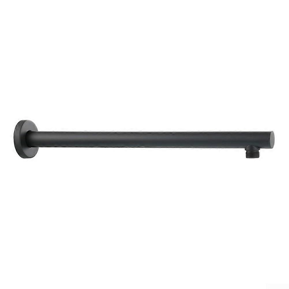 Stainless Steel Shower Wall Bracket 40 Cm for Rain Shower Head Extension, ToolInstallation, Chrome Finish, Black