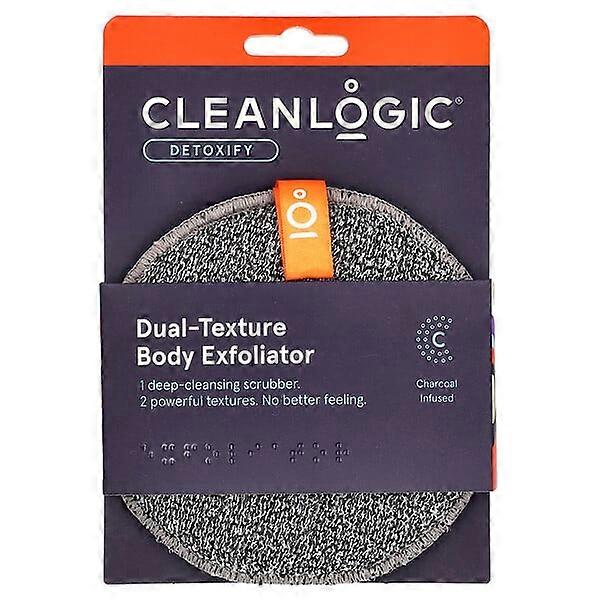 CleanLogic, Detoxify, Dual-Texture Body Exfoliator, 1 Count