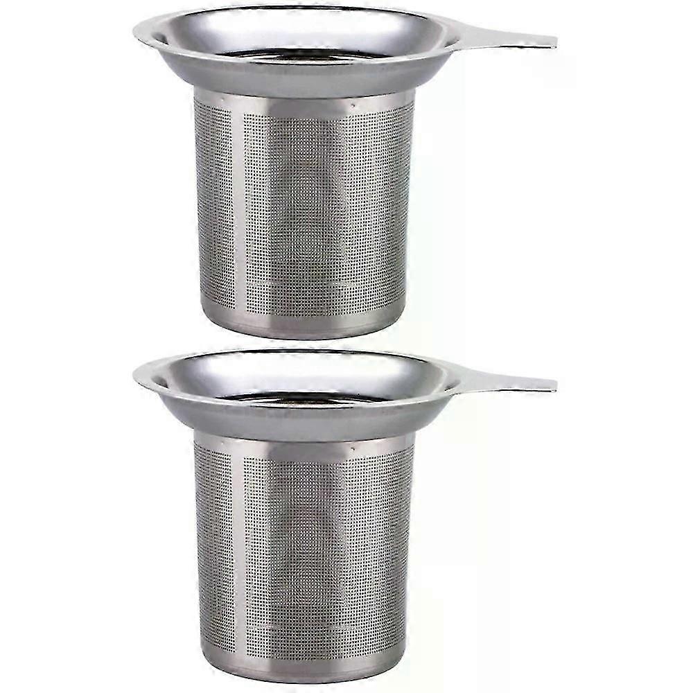 Tea Filter Handheld Strainer, 2 Pack Stainless Steel Coffee & Tea Strainer