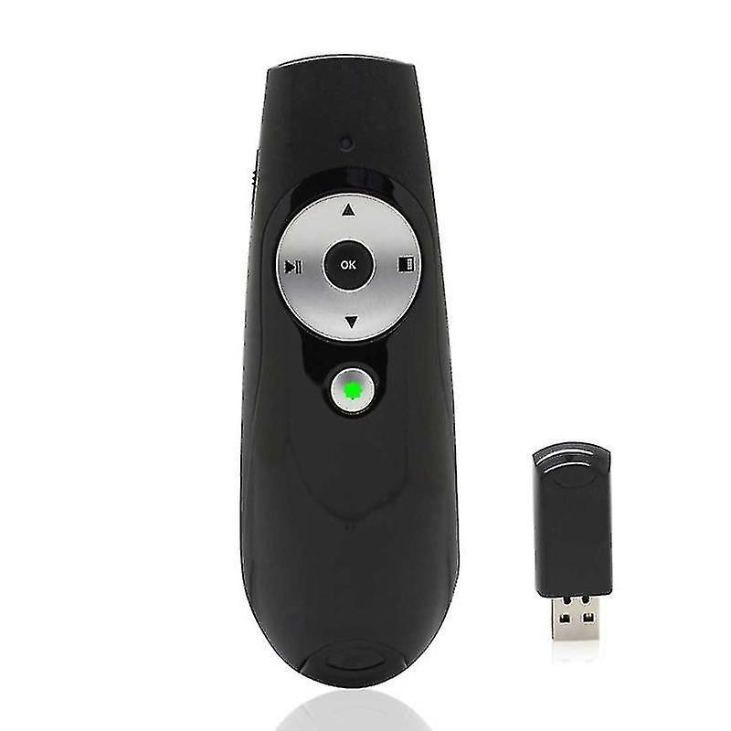Computer Accessory Sets Asing M601 2.4ghz Wireless Fly Air Mouse Green Laser Presenter Powerpoint Clicker Representation