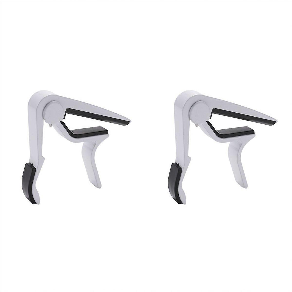White-handed Guitar Capo Clip Trigger with Quick Change