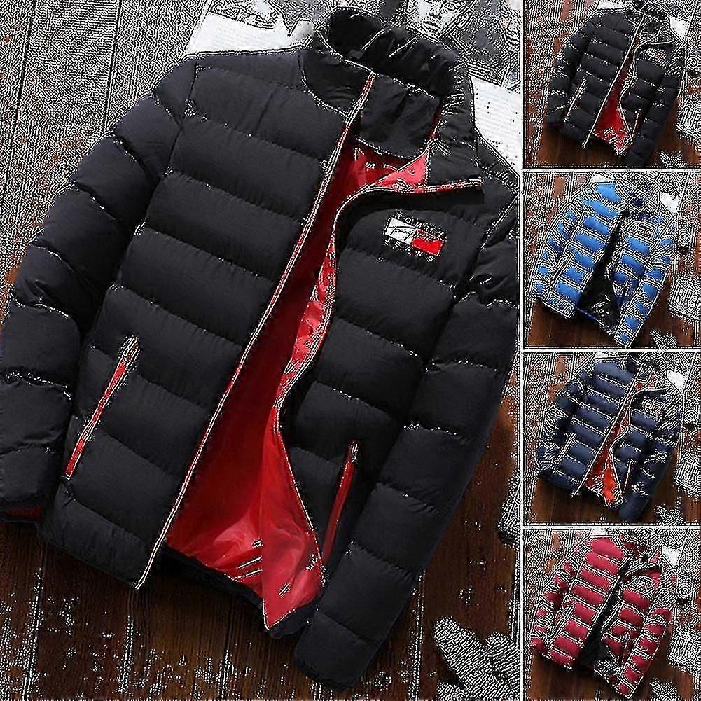 Men's Padded Coat Mid-length Thick Down Jacket Winter Warm Coat Fitted Fit