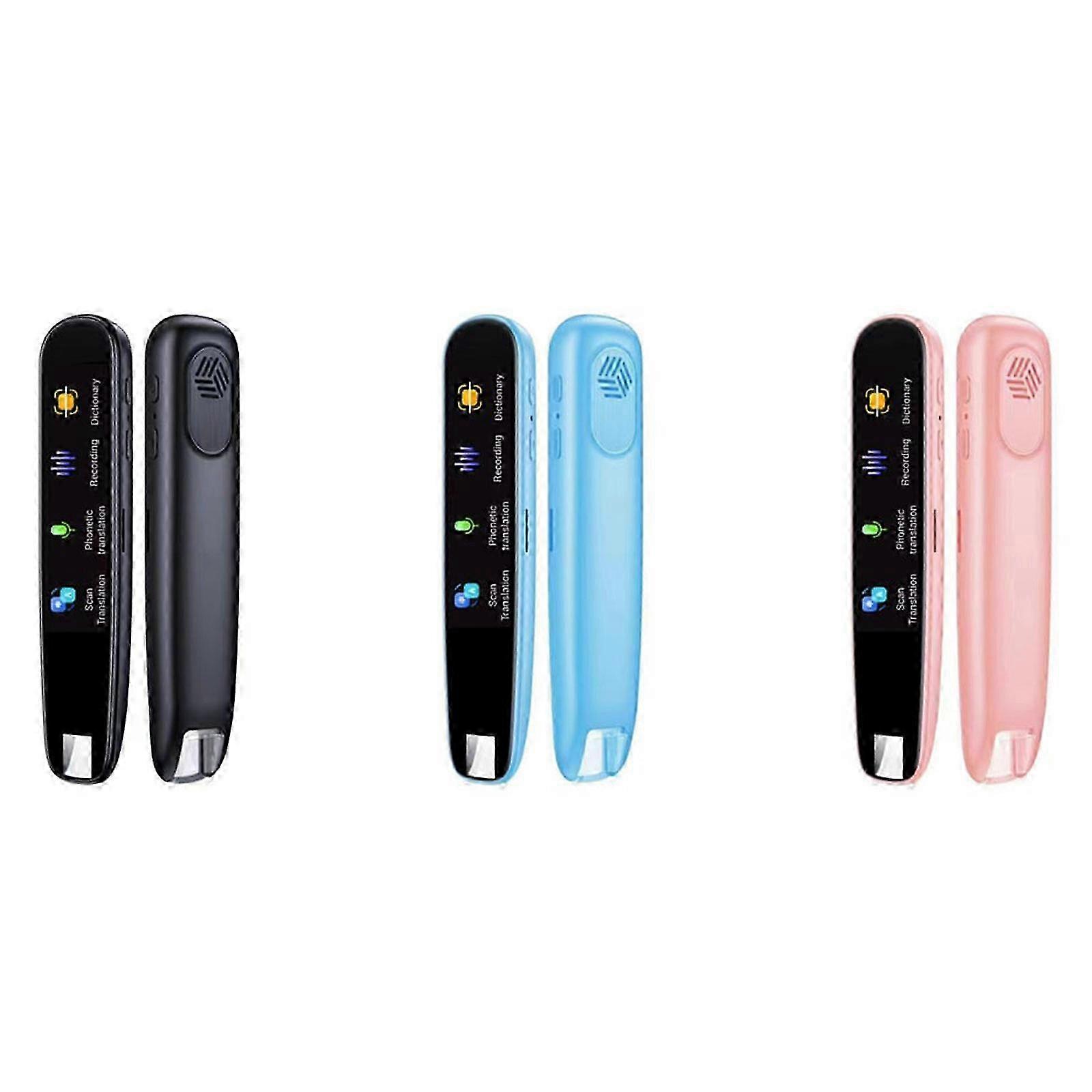 Smart Scan Translation Pen Text Reading Pen 116 Voice Language Translator Device--Black