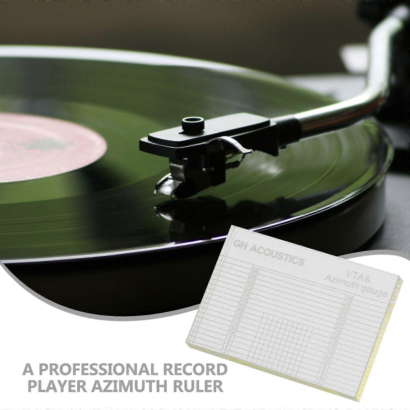 VTA Azimuth Ruler Vinyl Record Player Tonearm Cartridge Elevation Alignment Ruler