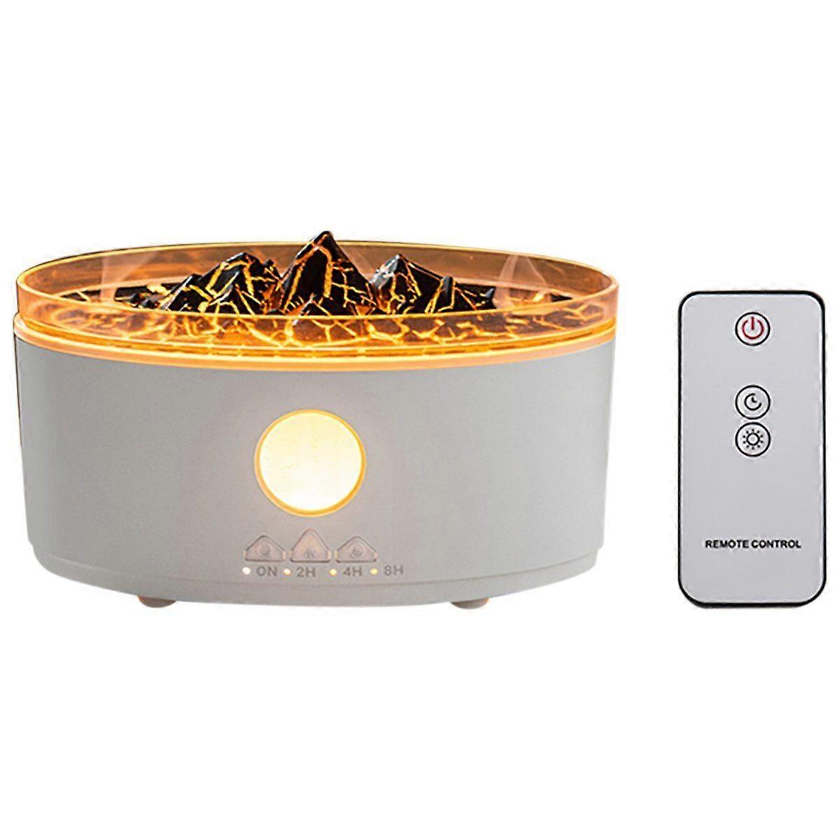 Multicolor Humidifier Aromatherapy Flame Volcano Light TimerFlame Ultrasonic Essential Oil Diffuse