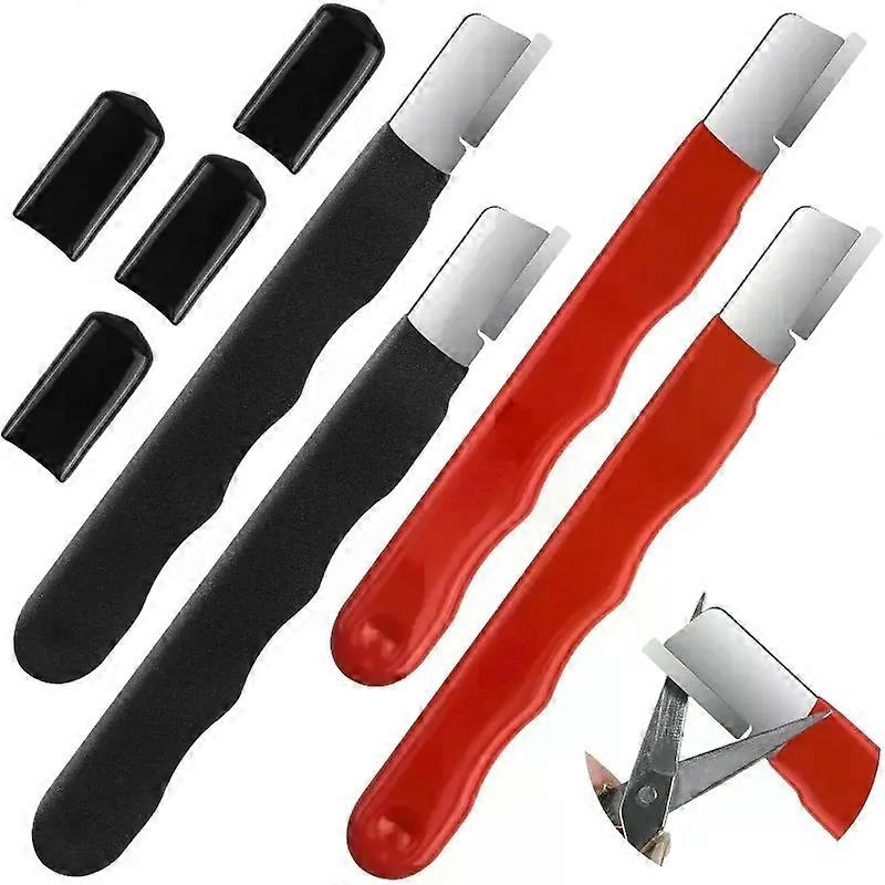 4-in-1 Multi Sharpener for Garden Tools Knife Axe Hedge Shears Pruner Sickle Scissors Portable Blade Sharpener