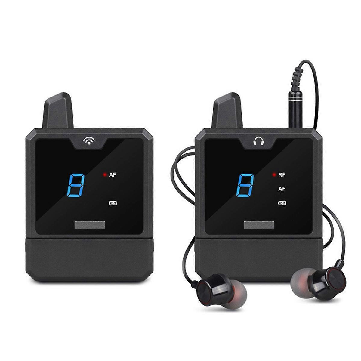 UHF IEM Wireless In-Ear Monitor System Audio-Mini UHF επαναφορτιζόμενη