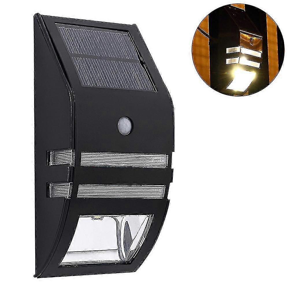 Solar Motion Sensor Light Outdoor Security Waterproof Garden Fence