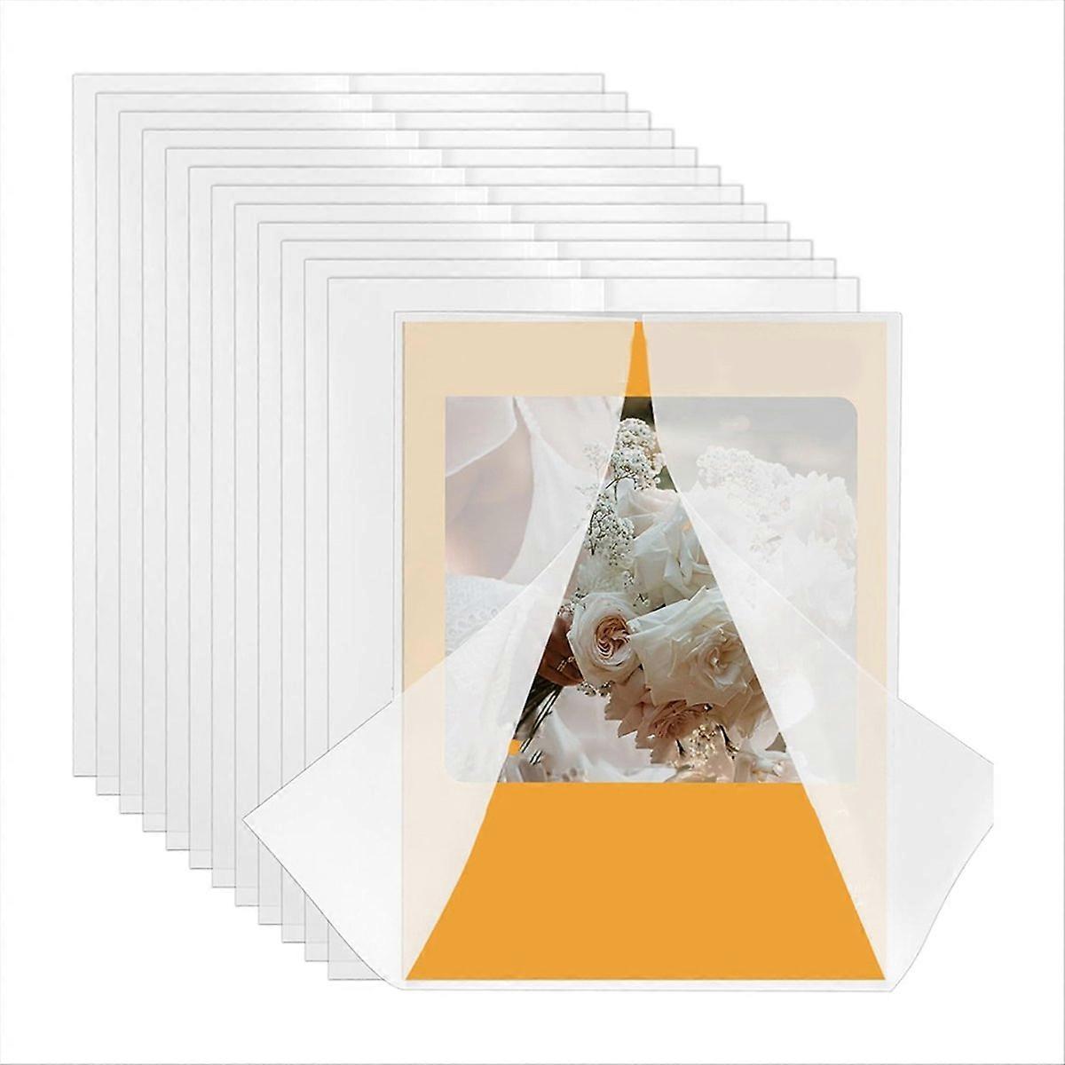 100Pack Vellum Jackets for 5x7 Invitations,Pre Folded Vellum Wraps