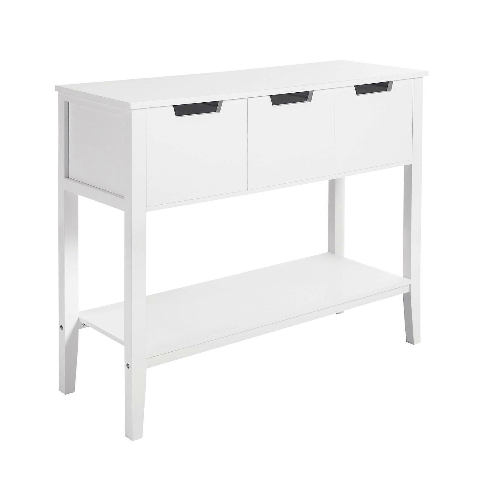 SoBuy FSB51-W,White Storage Console Table Hall Table Side Table End Table Living Room Table