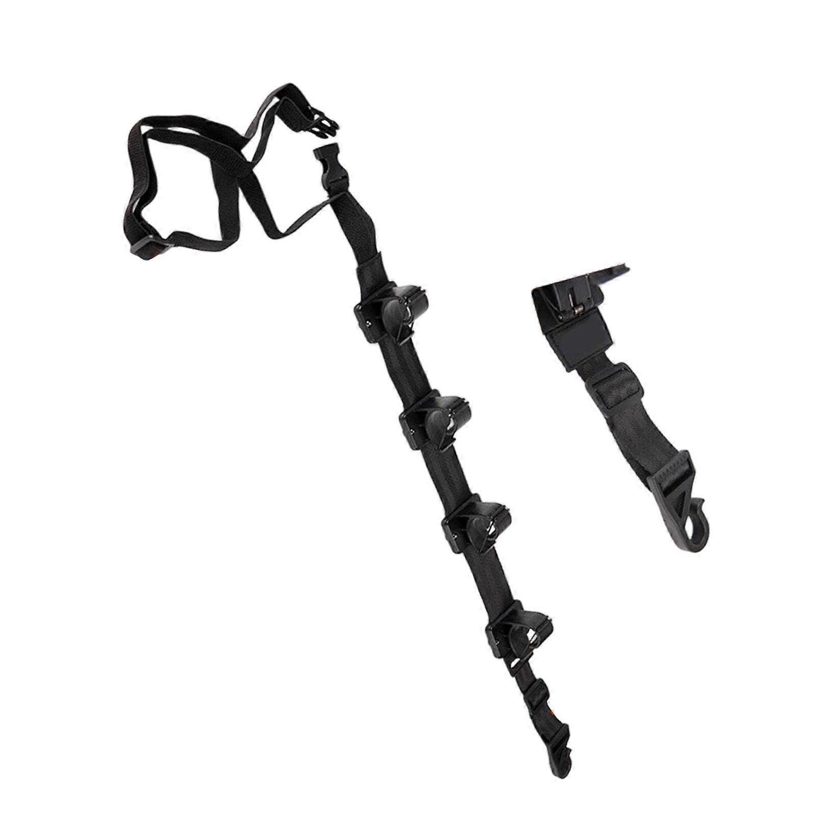 Universal Vehicle Fishing Rod Organizers Secure Storage for 6 Rod with Quickly Release Buckles Road Vibration Protecting Multicolor