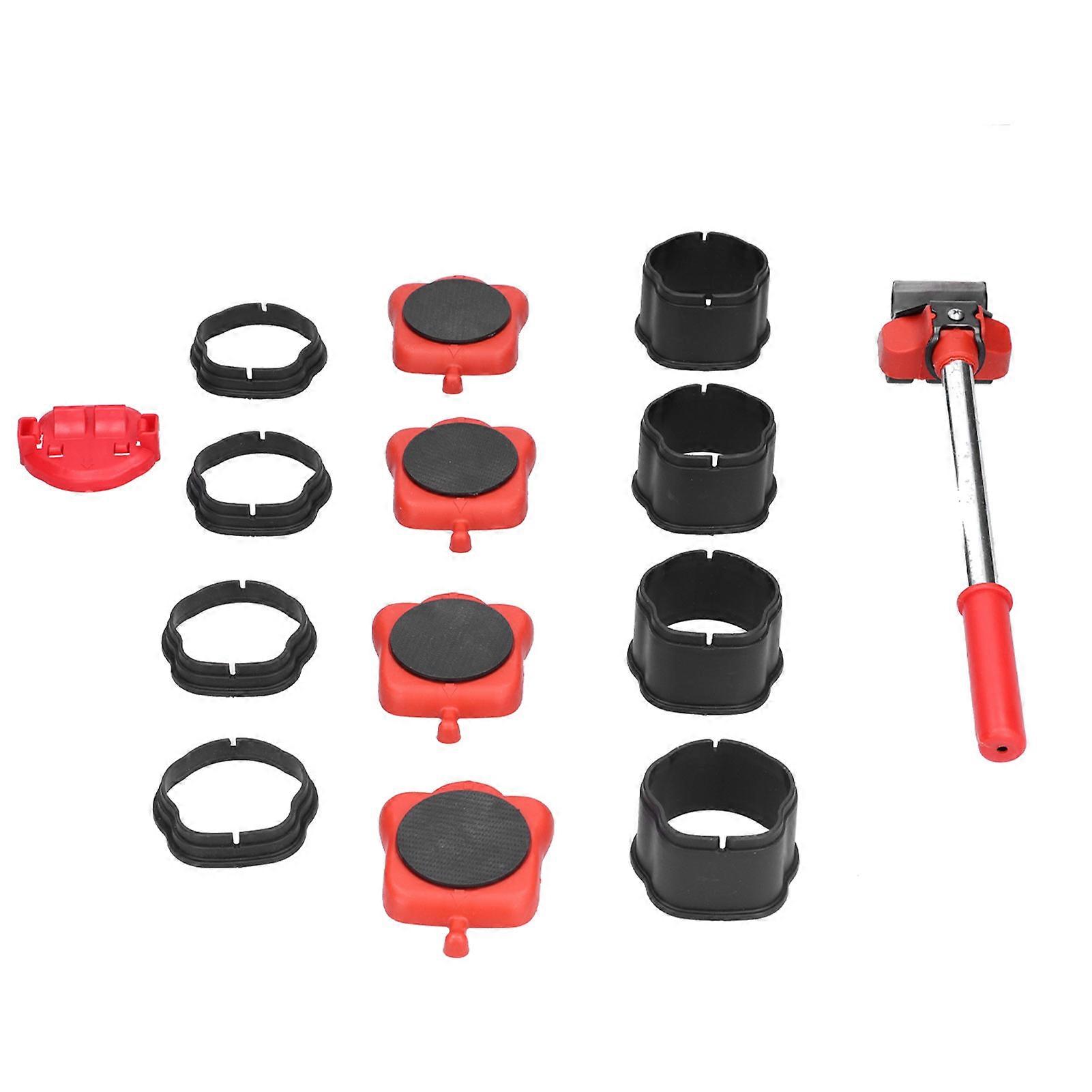 13Pcs Furniture Moving Lifter Adjustable Height Multifunctional Heavy Duty Handling Tool Base