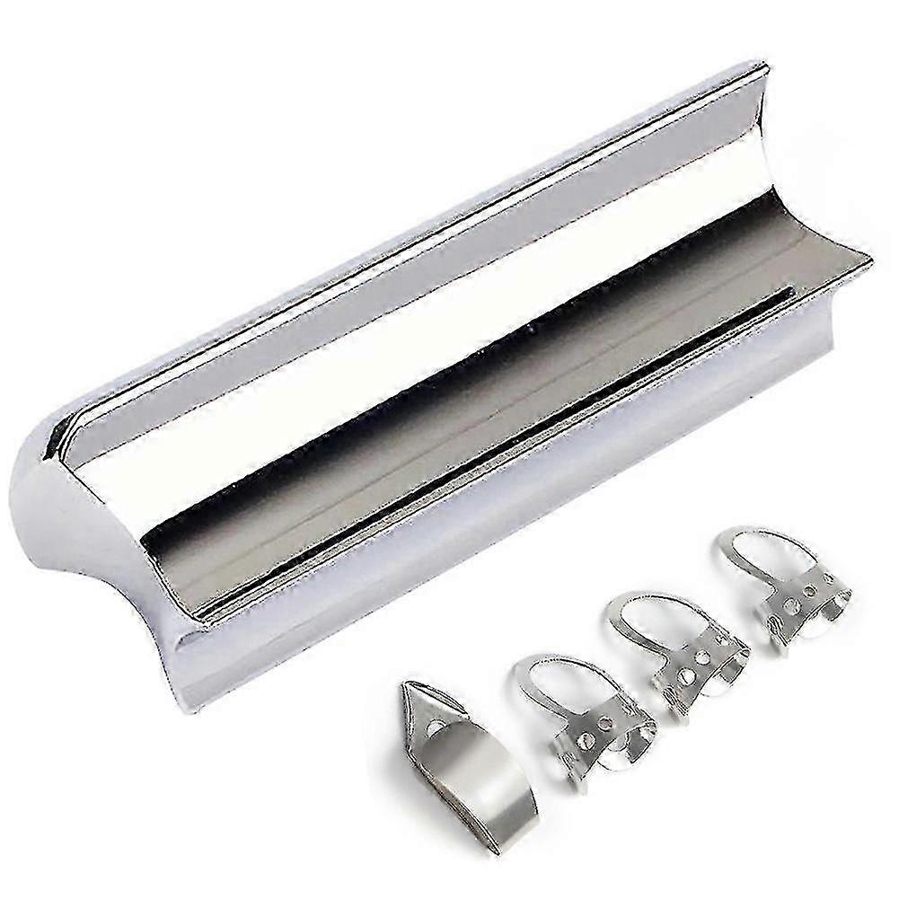 Rustfritt Stål Gitar Slide Tone Bar for Dobro, Lap & Elektriske Gitarer -