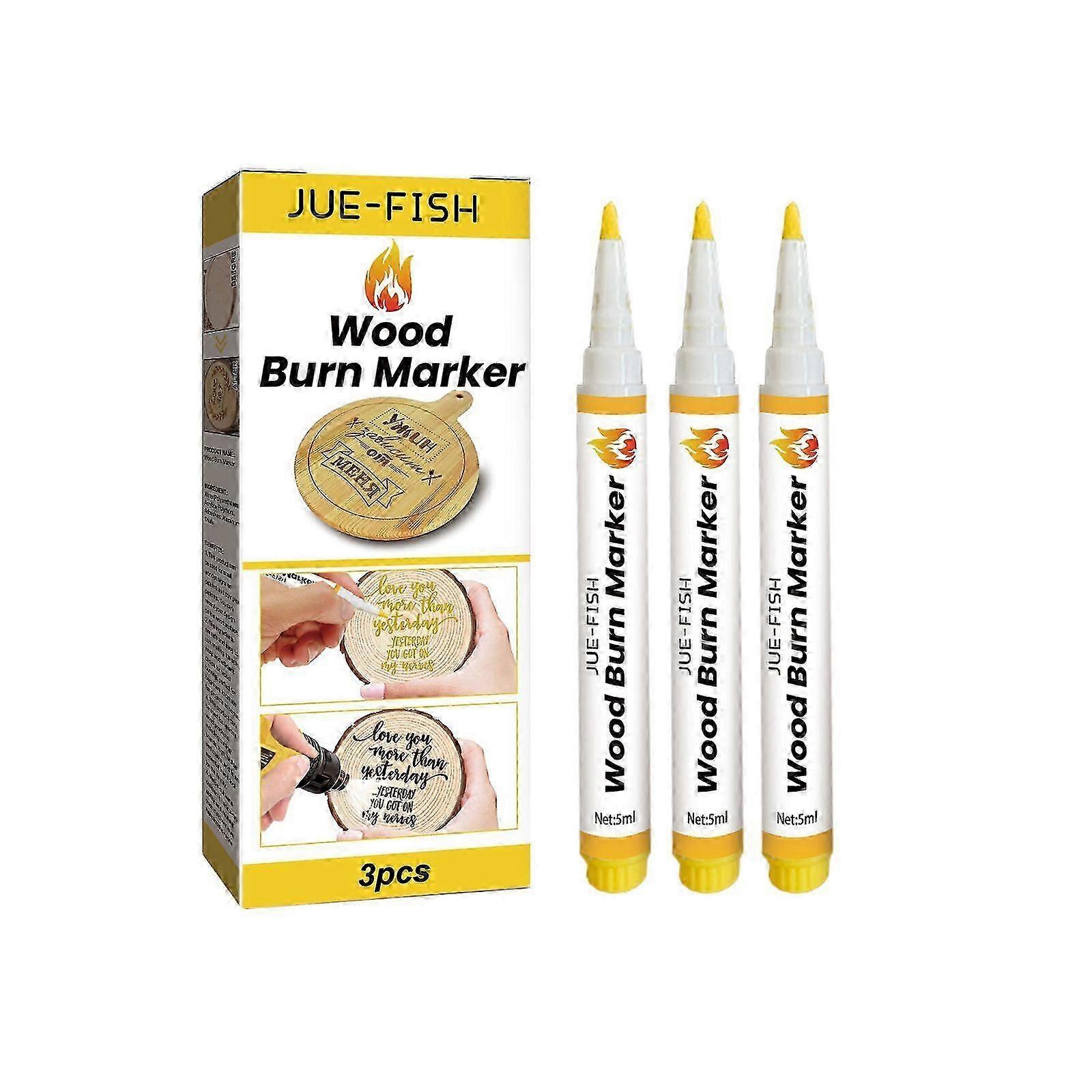 Premium Wood Burning Marker for DIY Pyrography - Easy-to-Use Pen for Coasters, Cutting Boards