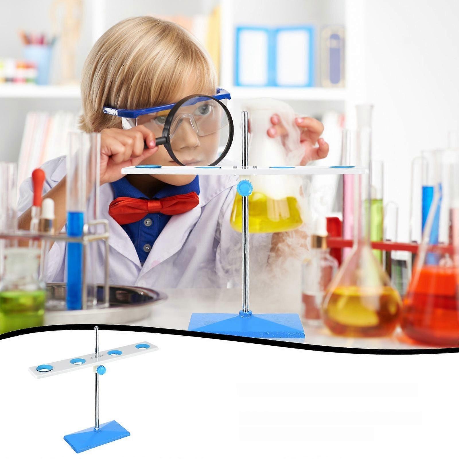 Chemical Experiment Funnel Stand Rack Adjustable Height Iron Holders