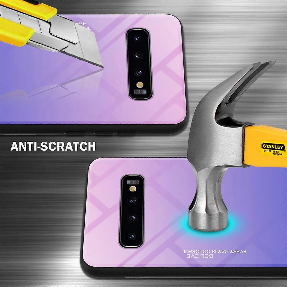Θήκη Samsung Galaxy S10 PLUS TPU - Πίσω κάλυμμα με προστατευτικό γυαλί - Δίχρωμο