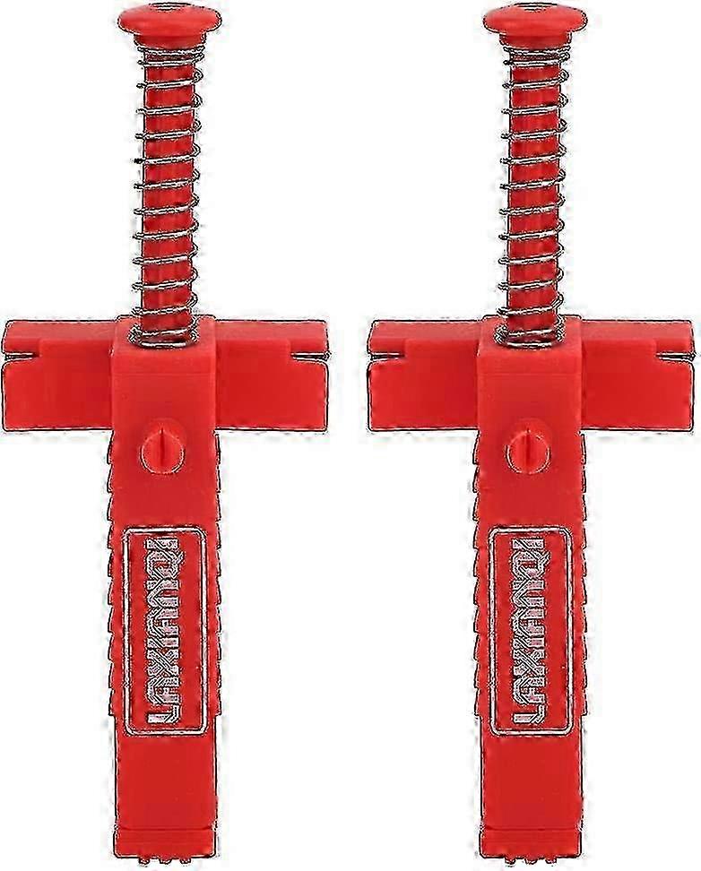 2PCs Brick Liner,Liner Clips Plumbing Tools,Leveling Gauge Wire Drawer Tool Fixer Brick Line Clips(Red)